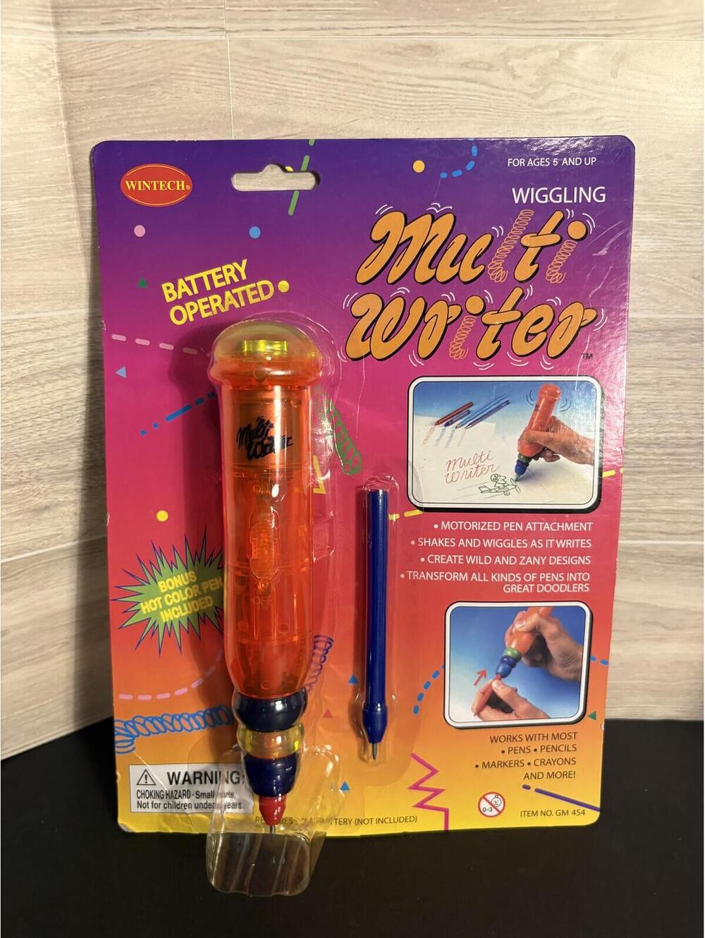 Vintage 1997 Wintech Wiggling Pen Multi Writer Motorized Pen Set